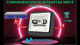 CONFIGURACION DE ONU MITRASTAR WIFI 6 EN OLT VSOL [upl. by Eeloj]