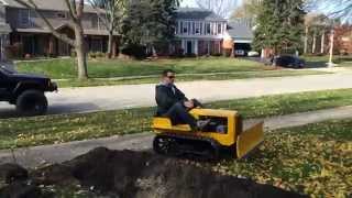 Caterpillar Replica Mini Dozer Plowing Dirt [upl. by Reynold]