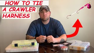 How to Tie a Crawler Harness for Walleye Fishing [upl. by Anahc]