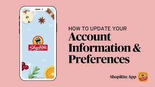 How to Update Your Account and Preferences  Digital HowTos  ShopRite Grocery Stores [upl. by Leahpar753]