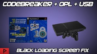 Codebreaker OPL and USB Black Loading Screen Fix 2020 [upl. by Ysnil]