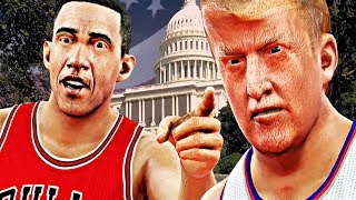 EPIC Donald Trump vs Barack Obama Presidential Basketball Battle [upl. by Sivad415]