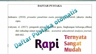 tutorial membuat daftar pustaka dalam sebuah makalah [upl. by Dibbrun]