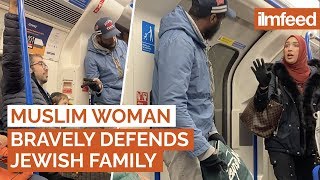 MUSLIM WOMAN BRAVELY DEFENDS JEWISH FAMILY [upl. by Aisined]