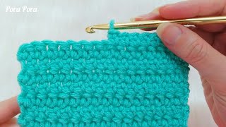 How To Crochet Extended Single Crochet I Crochet Stitches For Beginners [upl. by Ender]