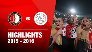 Wat een ontlading  Highlights Feyenoord  Ajax  KNVB Beker 20152016 [upl. by Aisauqal]