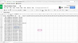 Google Sheets Unhiding Rows and Columns [upl. by Eidnas32]