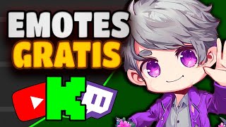 Como hacer EMOTES para KICKTwitch GRATIS [upl. by Notlimah]