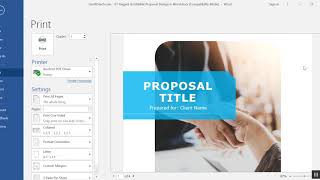 Elegant and editable proposal design template in Word [upl. by Atinele]