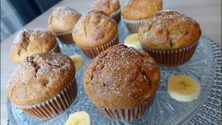 🍌🧁 Muffiny bananowe ekspresowe 🧁🍌 [upl. by Anilos]