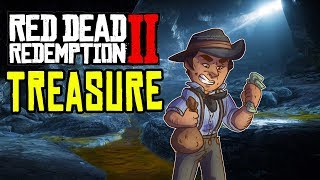 Red Dead Redemption 2  4 GOLD BARS TREASURE MAP [upl. by Kurth]