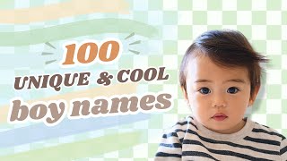 100 Unique Boy Names 2024 Cool amp Stylish Baby Names for Boys [upl. by Kahlil540]