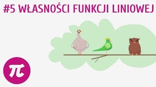 Własności funkcji liniowej 5  Funkcja liniowa [upl. by Ltsyrk]