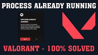 How To Fix quotProcess Already Runningquot  RIOT CLIENT BUG LEAGUE OF LEGENDS VALORANT [upl. by Adnahs617]