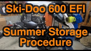 SkiDoo 600 EFI Summer Storage Procedure [upl. by Skylar277]