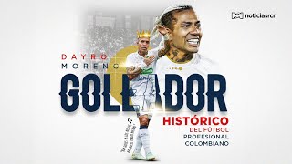 Dayro Moreno el nuevo máximo goleador histórico del fútbol profesional colombiano [upl. by Charlot361]