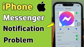 iPhone Messenger Notification Problem  Messenger Notifications Not Working Showing On iPhone [upl. by Nagad]