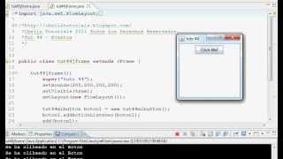 Tutorial Java 45  JButon ActionListner [upl. by Itnahsa]