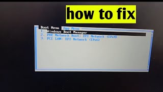 windows boot manager problem in laptop  how to fix windows boot manager problem [upl. by Eslud]