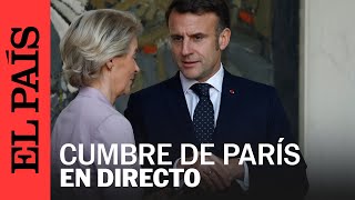 CUMBRE DE PARÍS  Los líderes europeos se reúnen para discutir la situación de Ucrania en directo [upl. by Hakaber]