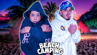 WE WENT BEACH CAMPING ALONE COUPLES CAMPING [upl. by Nevlin]