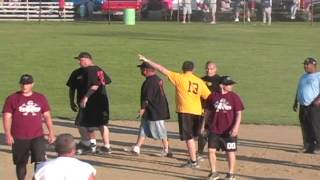 Softball Players Fighting On The Field During Game [upl. by Sancha]