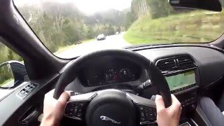 Jaguar FPace S 30 V6 380 HP 2016 Point of View amp Exhaust Sound Autowebcz [upl. by Ninel]