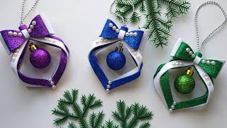 Новогодние ИГРУШКИ своими руками из фоамирана  DIY Christmas tree toys [upl. by Moe]