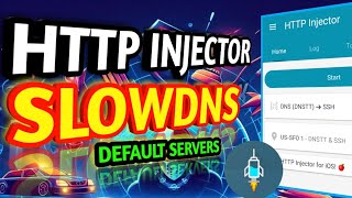 How to Setup HTTP INJECTOR VPN for SLOWDNS using Default servers [upl. by Ainesy]