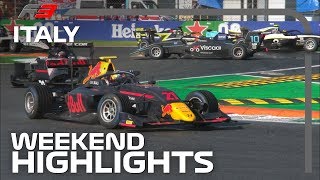 Formula 3 Round 7 Highlights  2019 Italian Grand Prix [upl. by Ahsoet291]