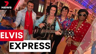 Elvis Presley fanatics head to Parkes NSW for annual festival  7NEWS [upl. by Ibmab]