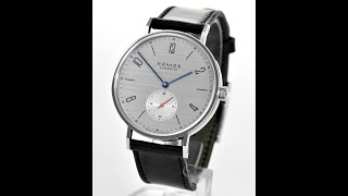 Nomos Tangente Neomatik 39 Silvercut FM14538 [upl. by Garap128]