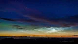 Noctilucent Clouds and Aurora [upl. by Rehctaht]