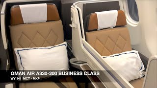 TRIP REPORT  Oman Air A330200 BUSINESS CLASS  Muscat ✈ Milan MXP [upl. by Eddana]