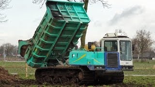 Rupsdumpers IHI IC100  G M Damsteegt BV  De Klomp bij Ede  Nederland [upl. by Aztiram740]