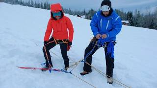 CREVASSE RESCUE An instruction on CPulley rescue [upl. by Ettezzil272]