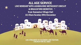 1045am Service on Sunday 29th December live from Osmaston Village Hall [upl. by Ardnaet743]