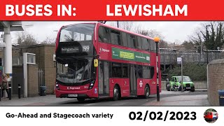 London buses in Lewisham 02022023 [upl. by Guenevere977]