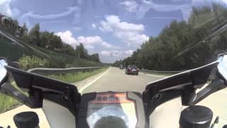 KTM RC8R  Top Speed  Autobahn [upl. by Webber]