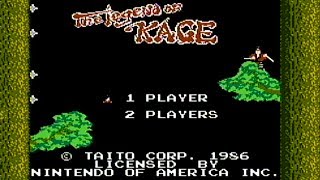 The Legend of Kage Taito 1987  NES Gameplay [upl. by Avin]