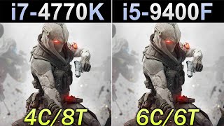 i74770K 44GHz Vs i59400F UPDATED Benchmarks [upl. by Amatruda]