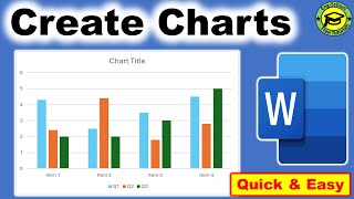 How To Create Graphs Charts In Microsoft Word  Create Graph  Chart In Microsoft Word charts [upl. by Anyar]