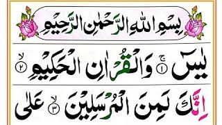 036 Surah Yaseen Full Surah Yasin Recitation with HD Arabic Text Surah Yaseen Pani Patti Voice [upl. by Peppy]