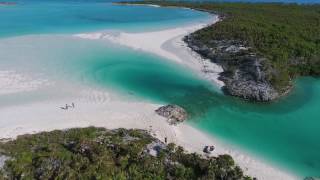 The Waterslide at Shroud Cay Exuma Bahamas [upl. by Nyvlem126]