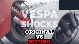 BITUBO vs ORIGINAL vespa SUSPENSION  FMPSolid PASSion [upl. by Nanoc]