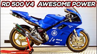 Yamaha RD 500 V4  Awesome Power amp Sound [upl. by Haididej463]