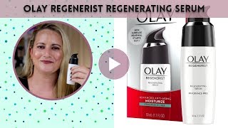 Olay Regenerist Regenerating Serum Review [upl. by Atibat]