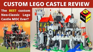 Is this the BEST Custom NeoClassic LEGO Castle MOC Ever Review Black Knights Stronghold [upl. by Airetnuhs997]