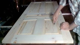 كيفية صنع باب خشبي كليا  How To Make A Wooden Door [upl. by Atiuqa656]