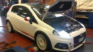 Abarth Punto con kit Protoxide GTO221  prova al banco [upl. by Ahsats]